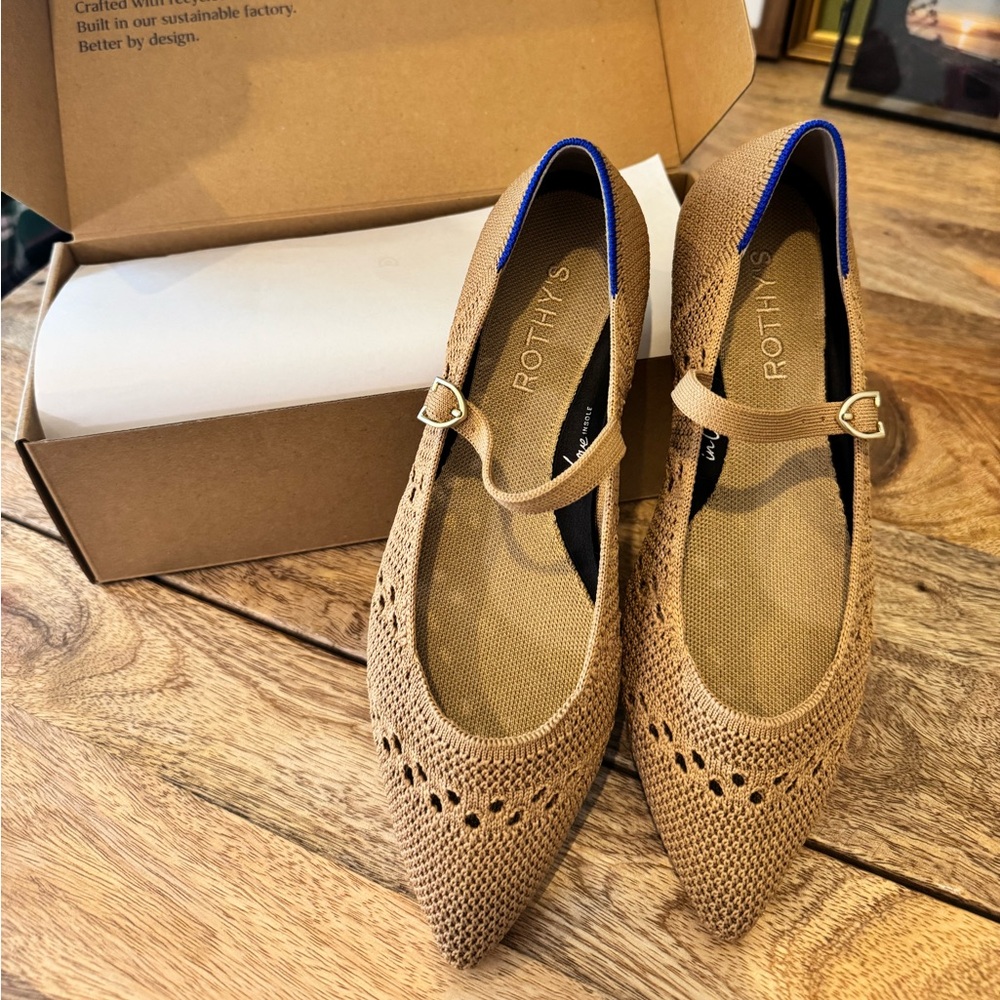 Rothy's The Point Mary Jane II Crochet Flats
